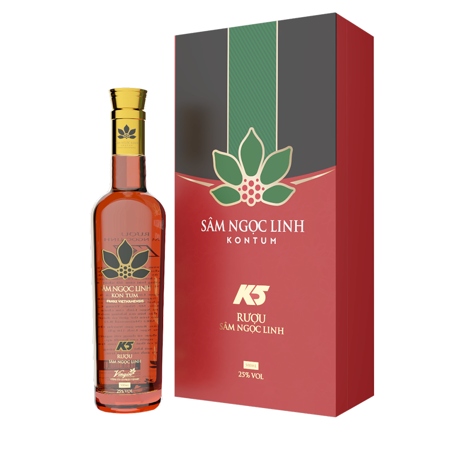 Rượu Sâm Ngọc Linh K5 (Nhãn Xanh)