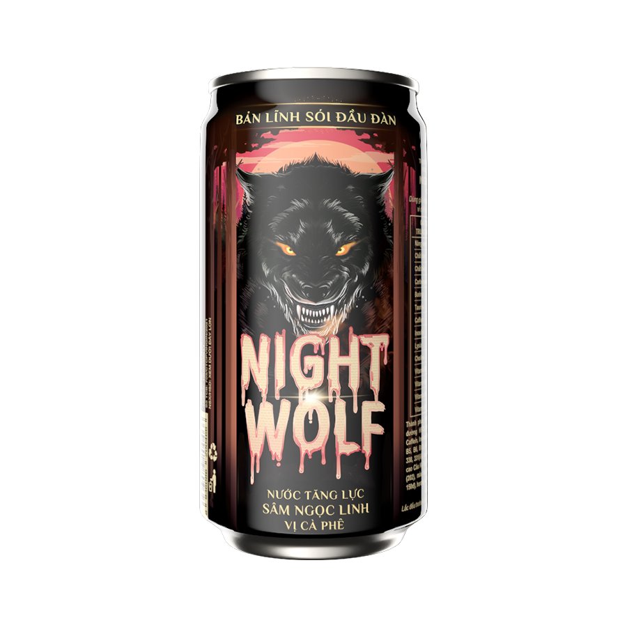 Thực Phẩm Bổ Sung Nước Tăng Lực Night Wolf Vị Cà Phê 245ml