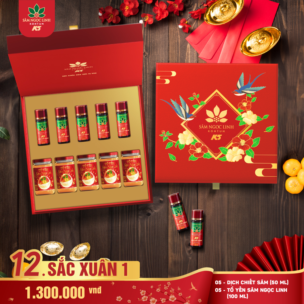 Hộp Quà Sắc Xuân 1 (Dịch + Yến)