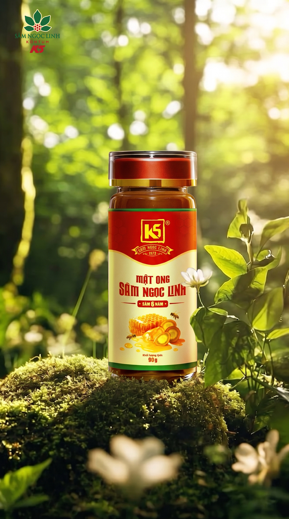 Giải mã thành phần bên trong của hũ K5 Mật Ong Sâm mới.